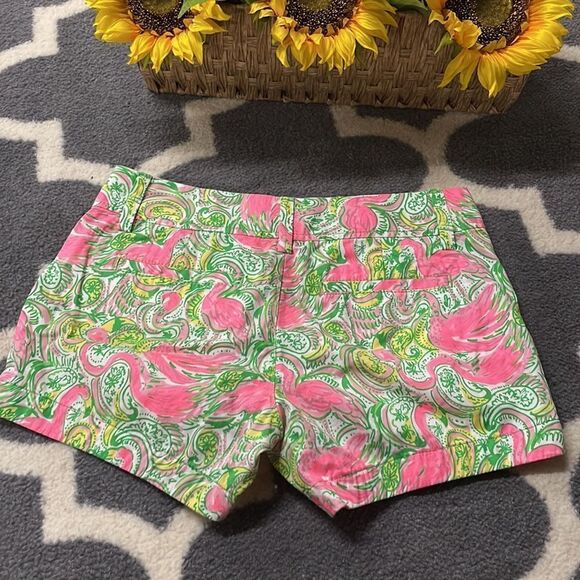 Lilly Pulitzer Paisley Flamingo 🦩 Callahan Shorts - Picture 7 of 11